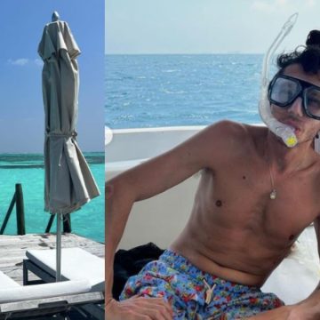 valentino rossi alle maldive