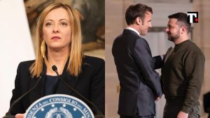 Giorgia Meloni Macron Zelensky