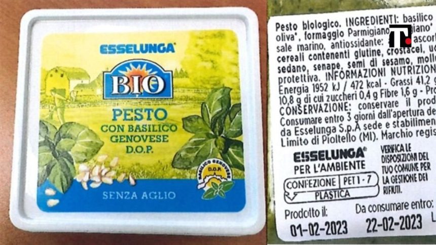 Salmonella pesto Esselunga