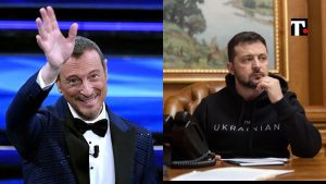 Sanremo 2023 Amadeus Zelensky