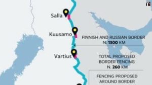 Finlandia, muro al confine con la Russia