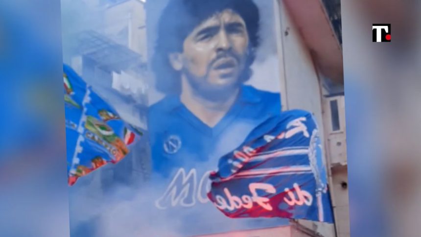 Napoli, l’entusiasmo batte anche la scaramanzia: i murales anticipano la festa scudetto. FOTO