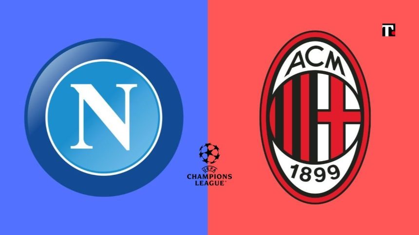 Champions League: Napoli-Milan, probabili formazioni e dove vedere la partita