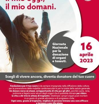 Giornata donazione organi, cardiologi e cardiochirurghi rispondono a numero verde