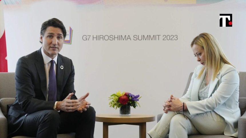 G7 Trudeau Meloni LGBTQ+