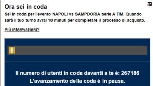 Napoli Sampdoria, biglietti