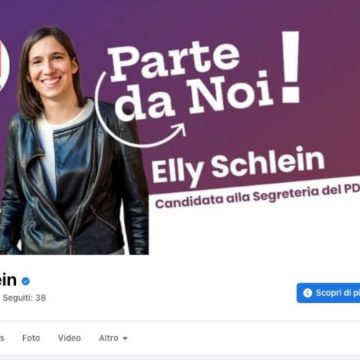 Schlein, profilo Facebook