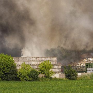 Mezzano, incendio