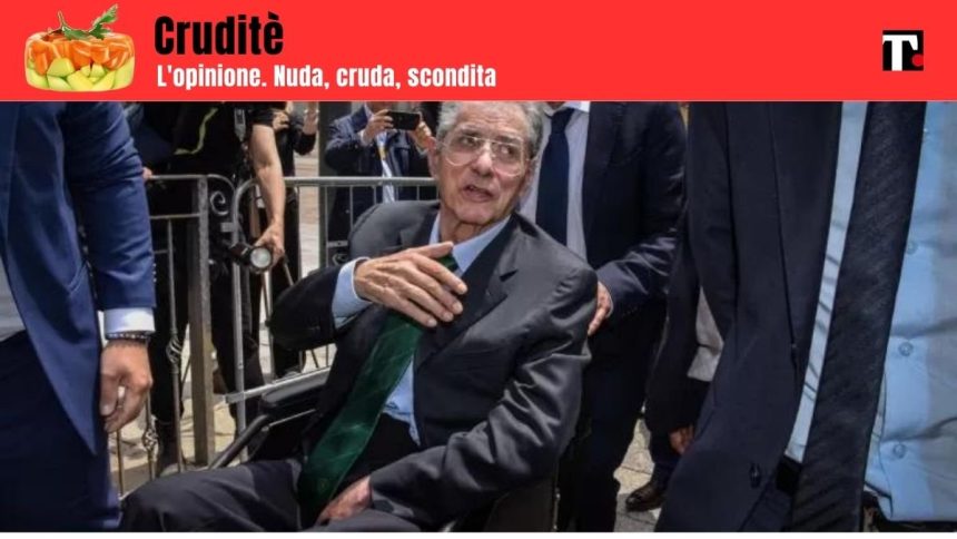 Il feretro e la sedia a rotelle