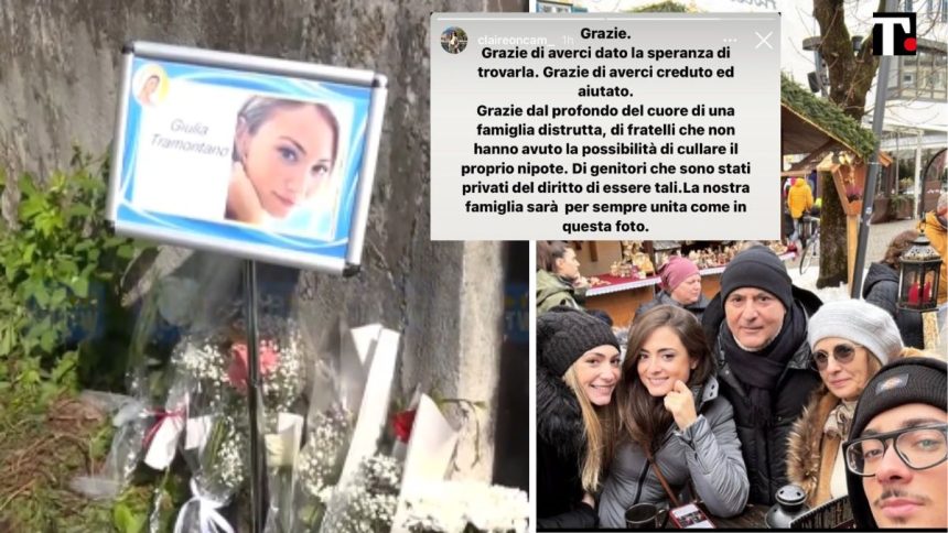 Senago, girasoli per Giulia Tramontano e il piccolo Thiago: “Per sempre nei nostri cuori”