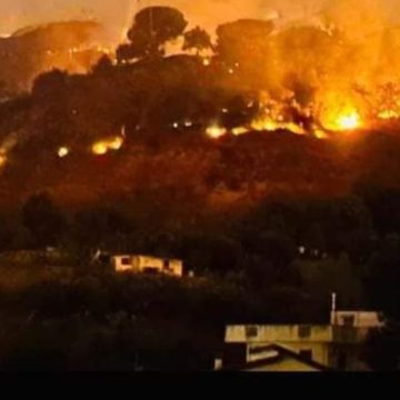 Calabria, incendi