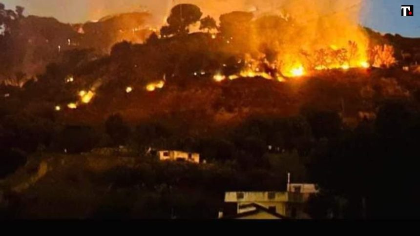 Calabria, incendi