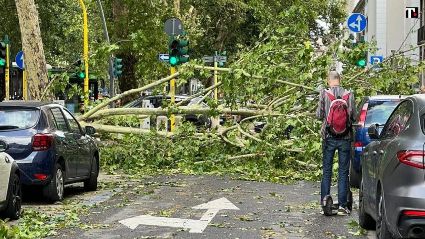 Milano, il maltempo