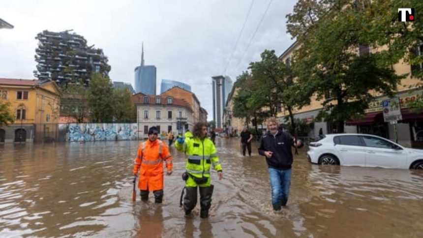 Maltempo a Milano