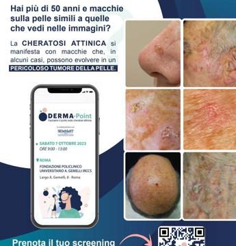 Salute, al via 'Derma Point', campagna di prevenzione cheratosi attinica