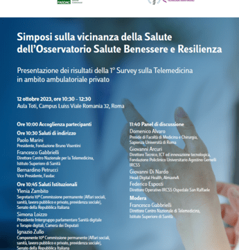 Osservatorio Salute Benessere e Resilienza