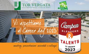 Roma Tor Vergata, ecco XVI edizione Career Day 'Campus&Leaders&Talents 2023'