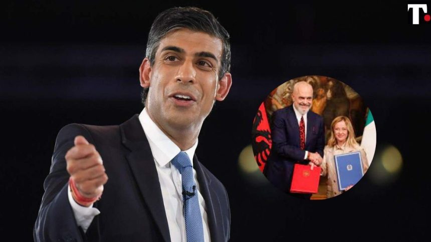 Meloni Sunak Meloni Sunak Regno Unito Migranti accordo Rama Albania