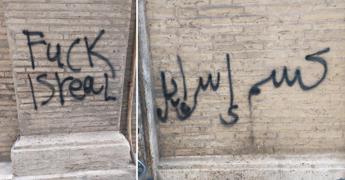 Roma, scritte contro Israele su muri ministero Cultura
