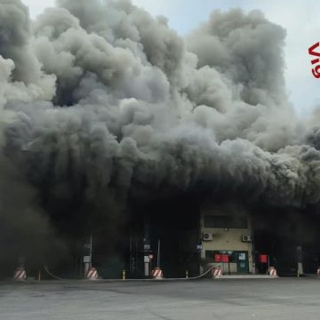 Malagrotta, incendio