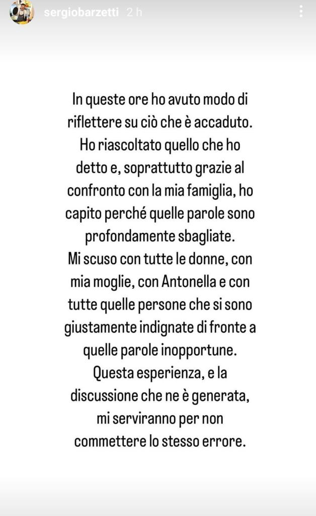 È sempre mezzogiorno, le scuse dello chef Barzetti