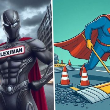 Fleximan e Dossoman, gli automobilisti hanno trovato i loro (discutibili) supereroi