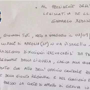 Le dimissioni del governatore Toti: “I liguri sapranno giudicare”. La LETTERA