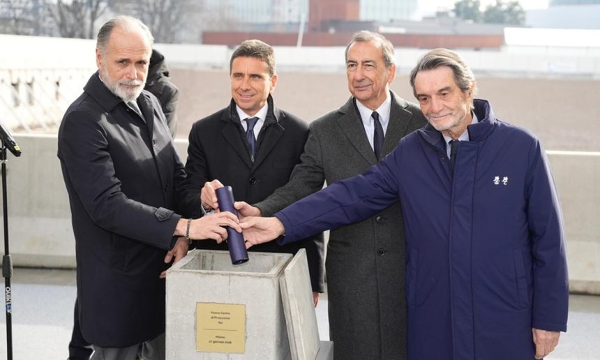 Posata la prima pietra del nuovo centro di produzione Rai in Fiera Milano
