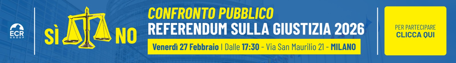Confronto pubblico - Referendum sulla giustizia 2026 - Milano 27 febbraio