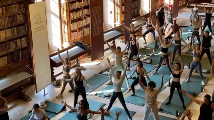 Viva il fitness e le cyclette nei musei